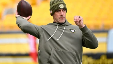 Aaron Rodgers mum on his status for Sunday but outspoken on what needs to change for the Steelers