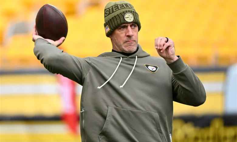 Aaron Rodgers mum on his status for Sunday but outspoken on what needs to change for the Steelers