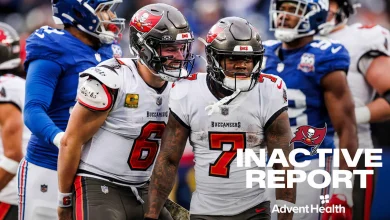 Cardinals-Bucs Inactives | Baker Mayfield, Bucky Irving Good to Go