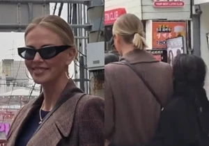 Charlize Theron spotted in Hongdae