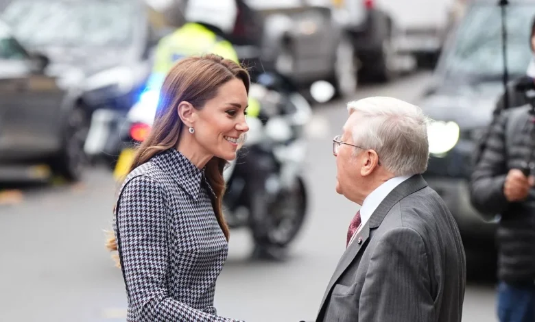 Check her out! Kate Middleton is the epitome of chic in an Emilia Wickstead houndstooth dress for a London engagement