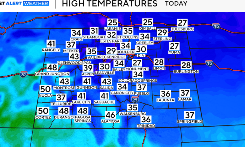 Denver sees first snow of the season