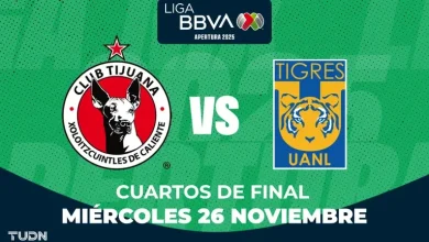 Horario y dónde ver el Tijuana vs. Tigres de Cuartos de Final de Liguilla