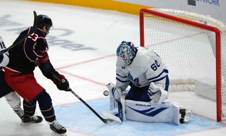 Joseph Woll ‘unreal’ in Maple Leafs’ critical comeback win over Blue Jackets