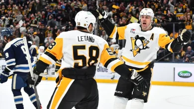 Letang scores in OT, Penguins rally past Blue Jackets