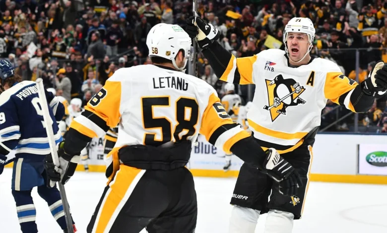 Letang scores in OT, Penguins rally past Blue Jackets