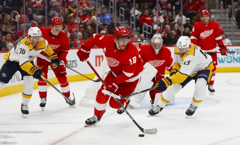 Line Combinations: Red Wings vs. Predators
