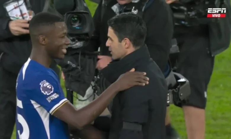 Lo que provocó el enojo de Mikel Arteta con Moisés Caicedo en el Chelsea vs Arsenal