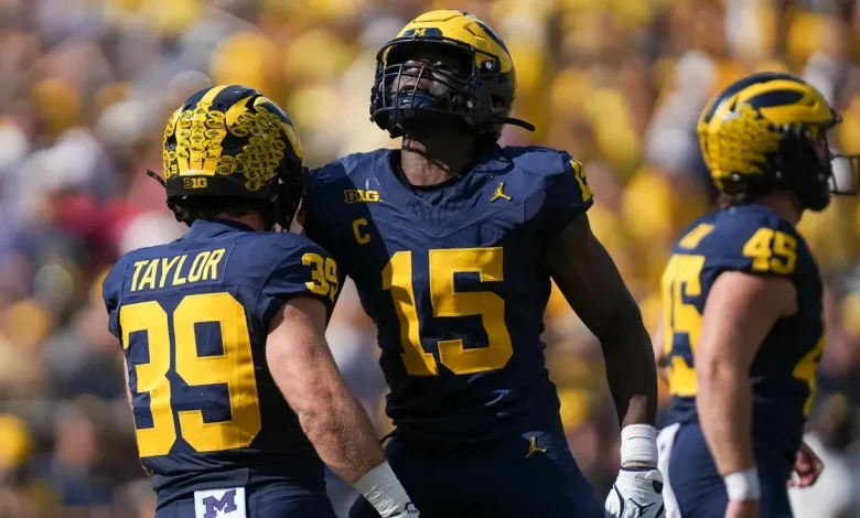 Michigan football without starting LB, captain Ernest Hausmann vs OSU