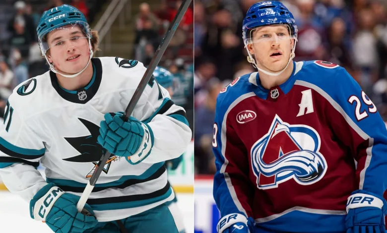 NHL On Tap: Celebrini plays against MacKinnon when Sharks visit Avalanche