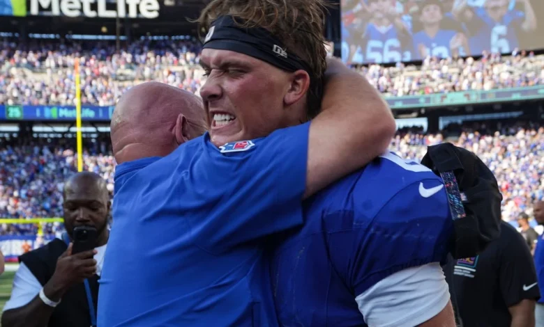 NY Giants QB Jaxson Dart addresses firing of ex-coach Brian Daboll