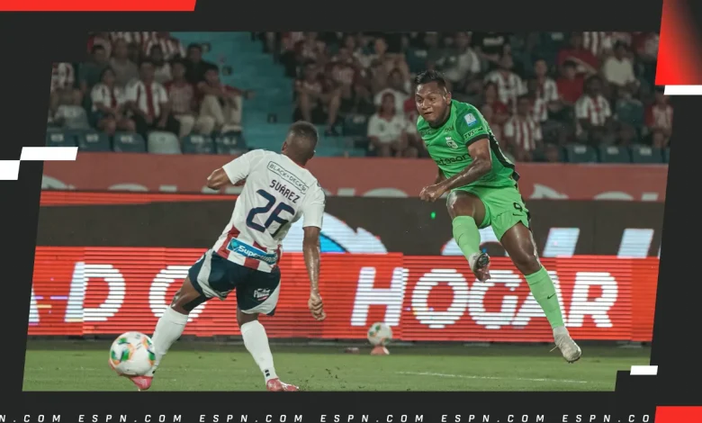 Nacional recibe al líder Junior en choque de invictos por el Grupo A