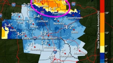 Nearly a foot of snow, strong winds to create difficult conditions as lake effect snow hits Central NY
