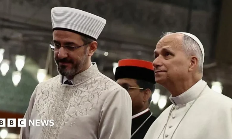 Pope Leo visits Istanbul's Blue Mosque
