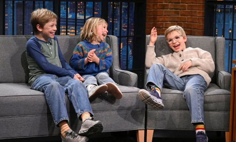 Seth Meyers Interviewed his Kids on Late Night