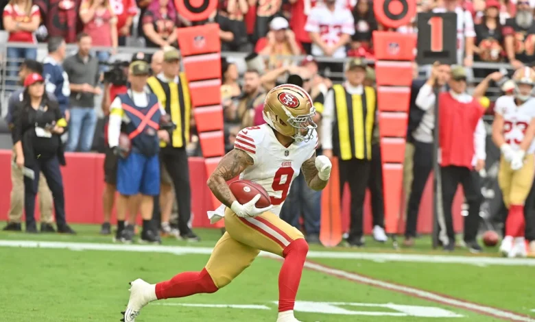 Skyy Moore 66-yard punt return sets up Christian McCaffrey TD, 49ers lead 7-0