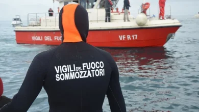 Soccorso dei Vigili del Fuoco sul Lago di Bolsena a causa del maltempo