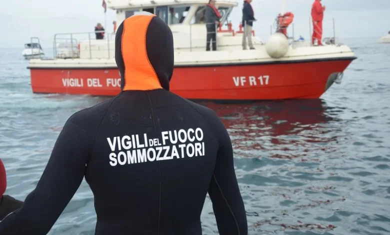Soccorso dei Vigili del Fuoco sul Lago di Bolsena a causa del maltempo