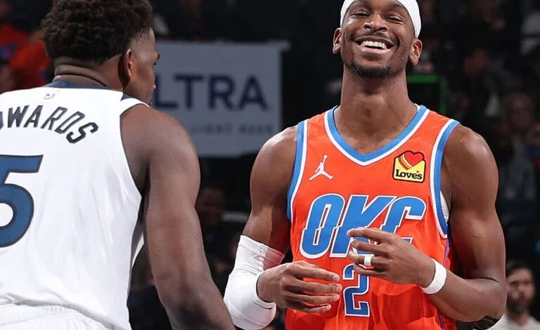 Thunder battle past T-Wolves to win 10th straight game