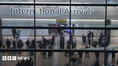 UK net migration falls sharply with drop in arrivals for work and study
