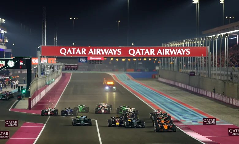 Watch the opening lap of the 2025 Formula 1 Qatar Sprint as Piastri maintains the lead from Russell and Norris