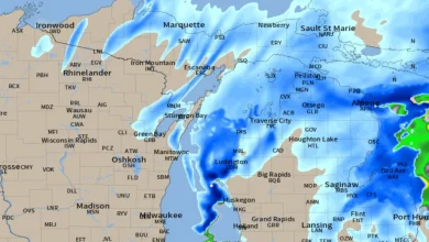 When snowstorm will end Sunday across Michigan, Great Lakes