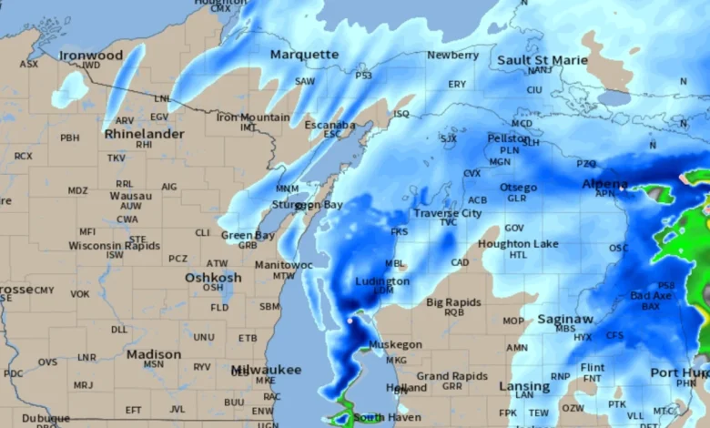 When snowstorm will end Sunday across Michigan, Great Lakes