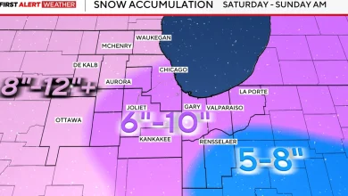 Winter storm approaching Chicago area with 6 to 12 inches of snowfall possible