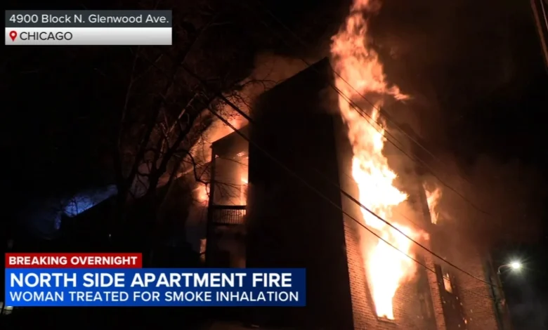 1 injured in apartment fire on Glenwood Avenue in Uptown, Chicago police say