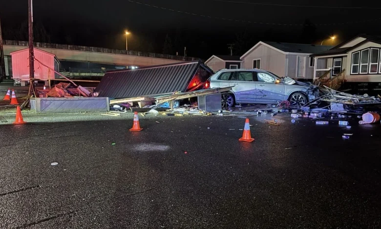 2 adults, 2 children taken to hospital after SUV slams into coffee shop