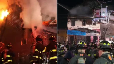 2 people seriously injured in house fire in Maspeth, Queens; firefighters battle flames in Springfield Gardens