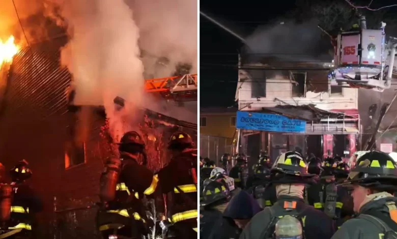 2 people seriously injured in house fire in Maspeth, Queens; firefighters battle flames in Springfield Gardens