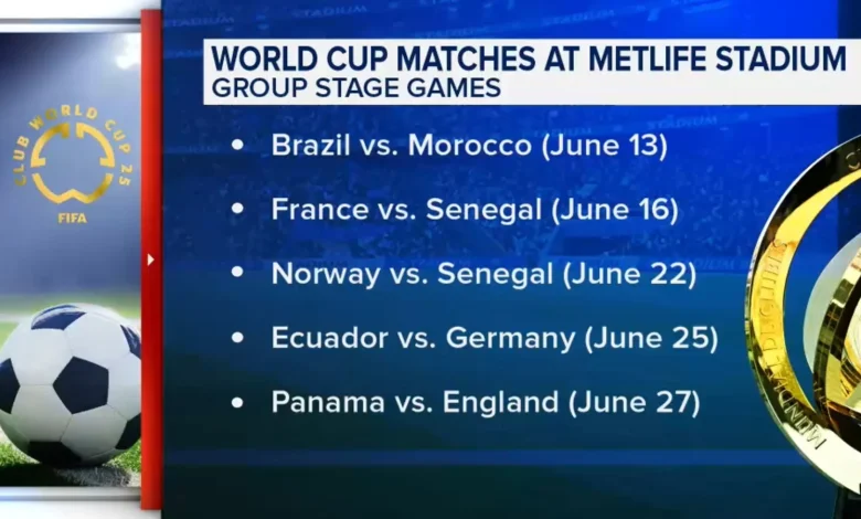 2026 FIFA World Cup schedule at MetLife Stadium: Match dates, times, teams coming to NY-NJ