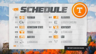 2026 Tennessee Football Schedule Dates Announced