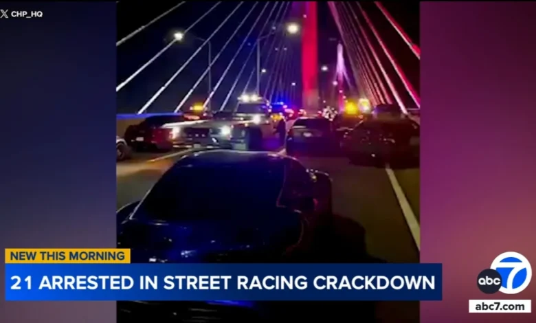21 arrested in street racing crackdown on 110 Freeway, CHP says