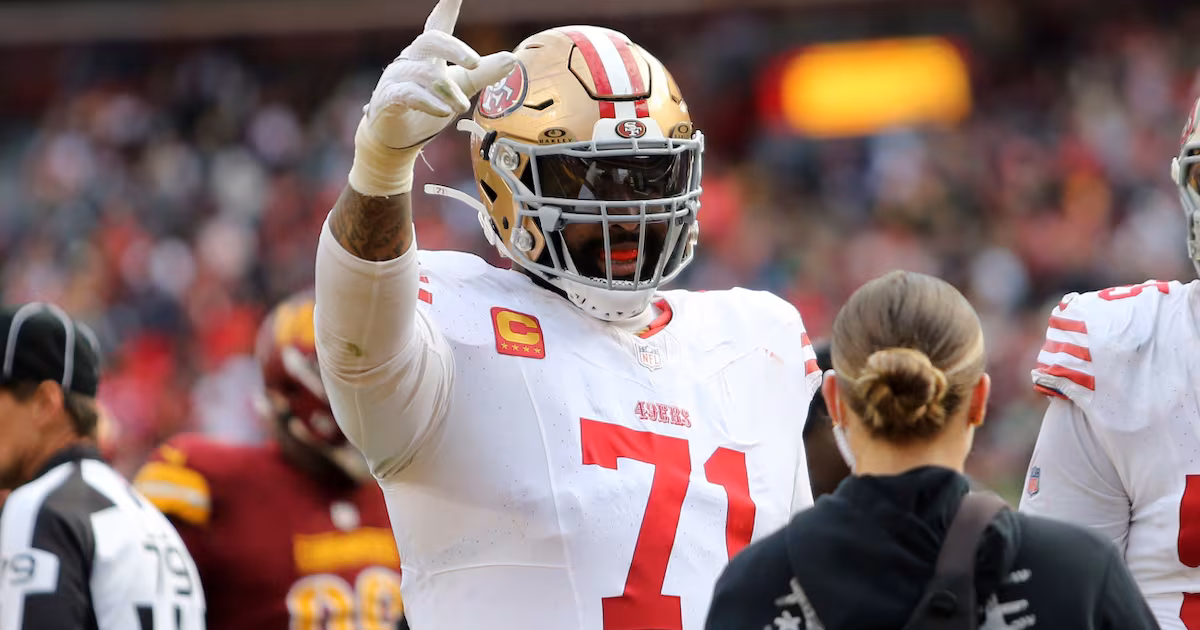 49ers OL Williams injured in first half vs. Bears