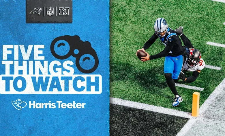 5 things to watch as the Panthers look to take control of the division against the Bucs
