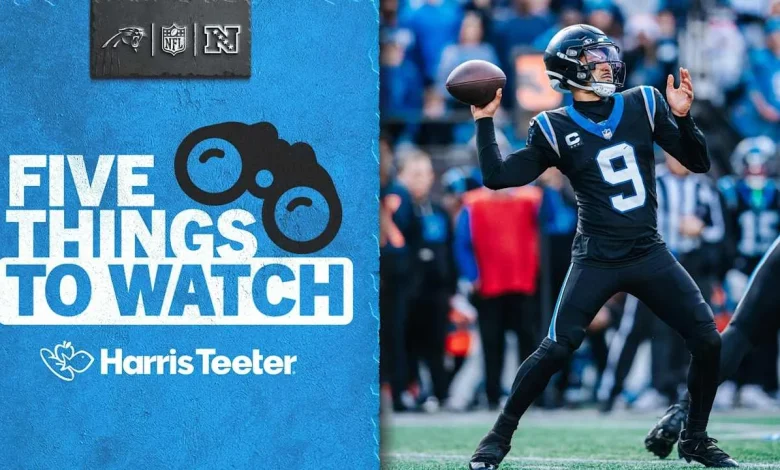 5 things to watch as the Panthers take on the top-seeded Seahawks in Week 17