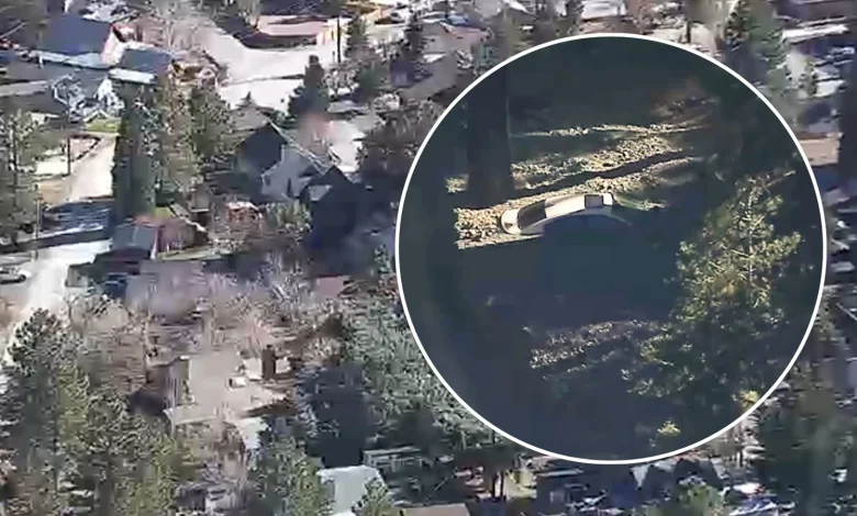 AIR7 captures first aerial view of Wrightwood storm damage