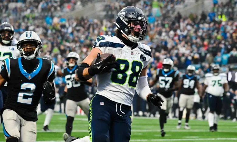 AJ Barner Stepped Up In Seahawks' 27-10 Win Over Panthers 