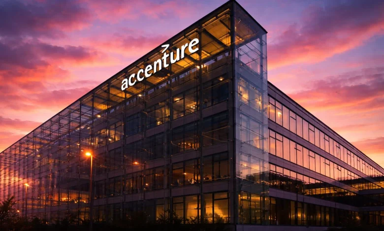 Accenture stock slips as Argus cuts target; Fed minutes keep Wall Street cautious