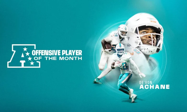 Achane named AFC Offensive Player of the Month for November