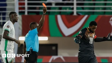 Afcon 2025: Nigeria win 3-1 to sweep Group C as 10-man Uganda use three goalkeepers