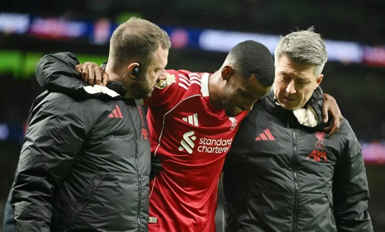 Alexander Isak: Fears Liverpool striker sustained broken leg against Tottenham