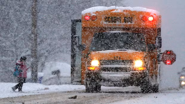 All schools outside of London closed as 'clipper' hits Wednesday morning