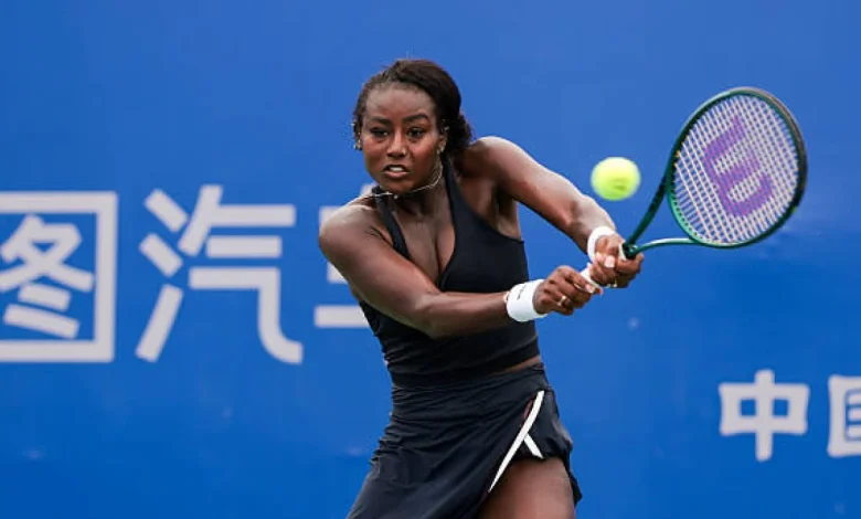 Alycia Parks equals the record for most aces in a match this season