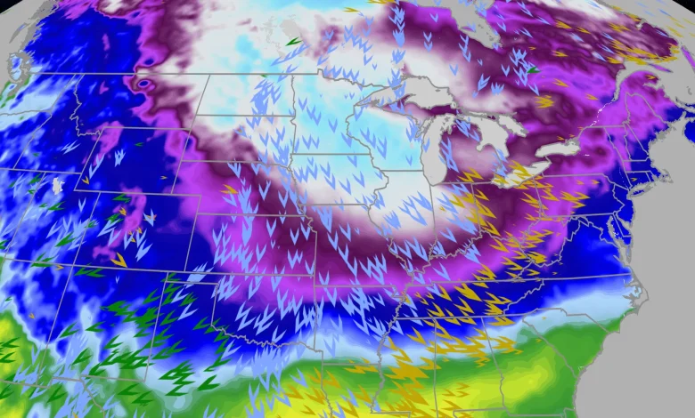Another Arctic Blast Of Bitter Cold Air Pushing Temperatures Below Zero In Midwest This Weekend