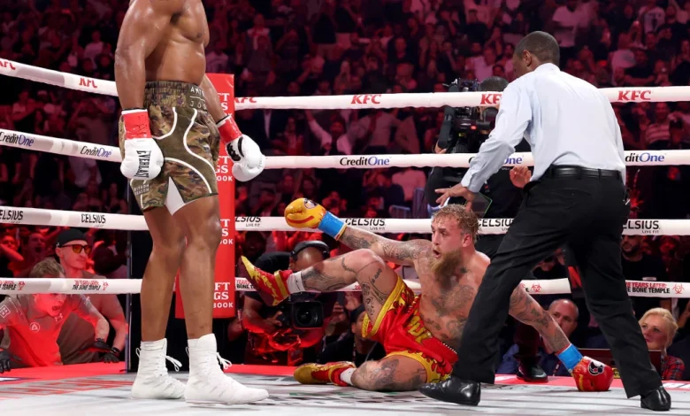 Anthony Joshua knocks out Jake Paul in the sixth round