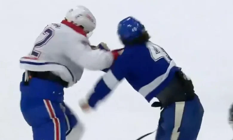 Arber Xhekaj sert une solide correction à Scott Sabourin