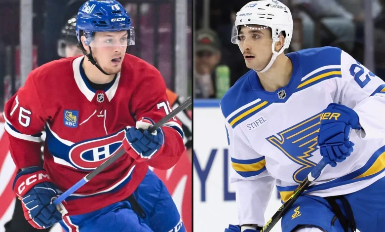 As Bolduc and Mailloux face off, Canadiens and Blues try to realize their potential